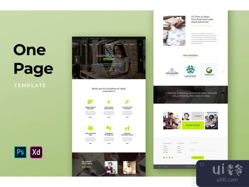 Corporate Business One Page Templates