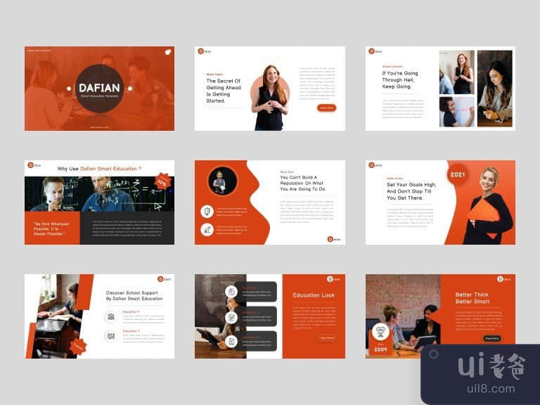 Dafian - 智能教育的PowerPoint模板(Dafian - Smart Education PowerPoint Template)插图