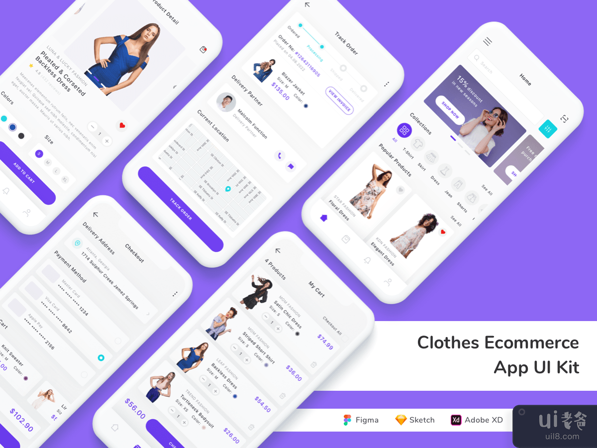Clothes Ecommerce App UI Kit