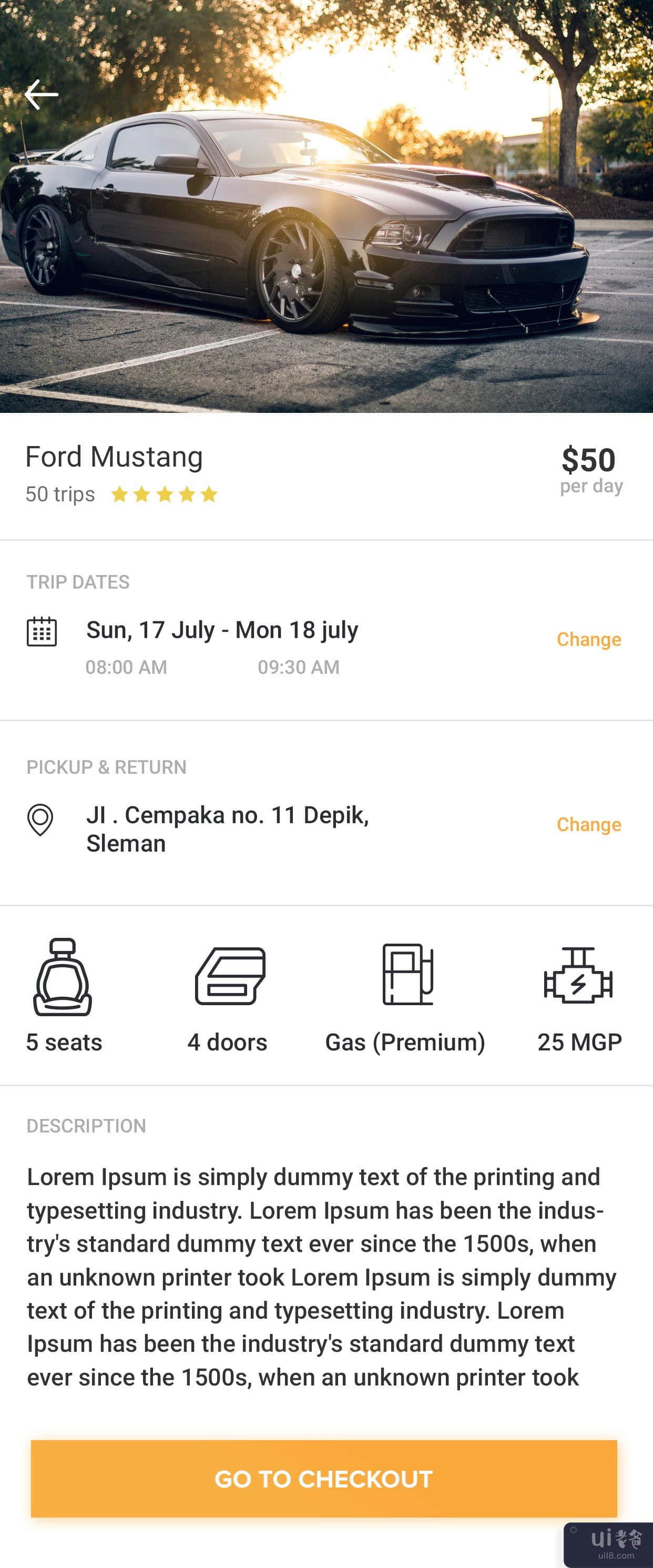 租车移动应用 ||(Car Rental Mobile App ||)插图1
