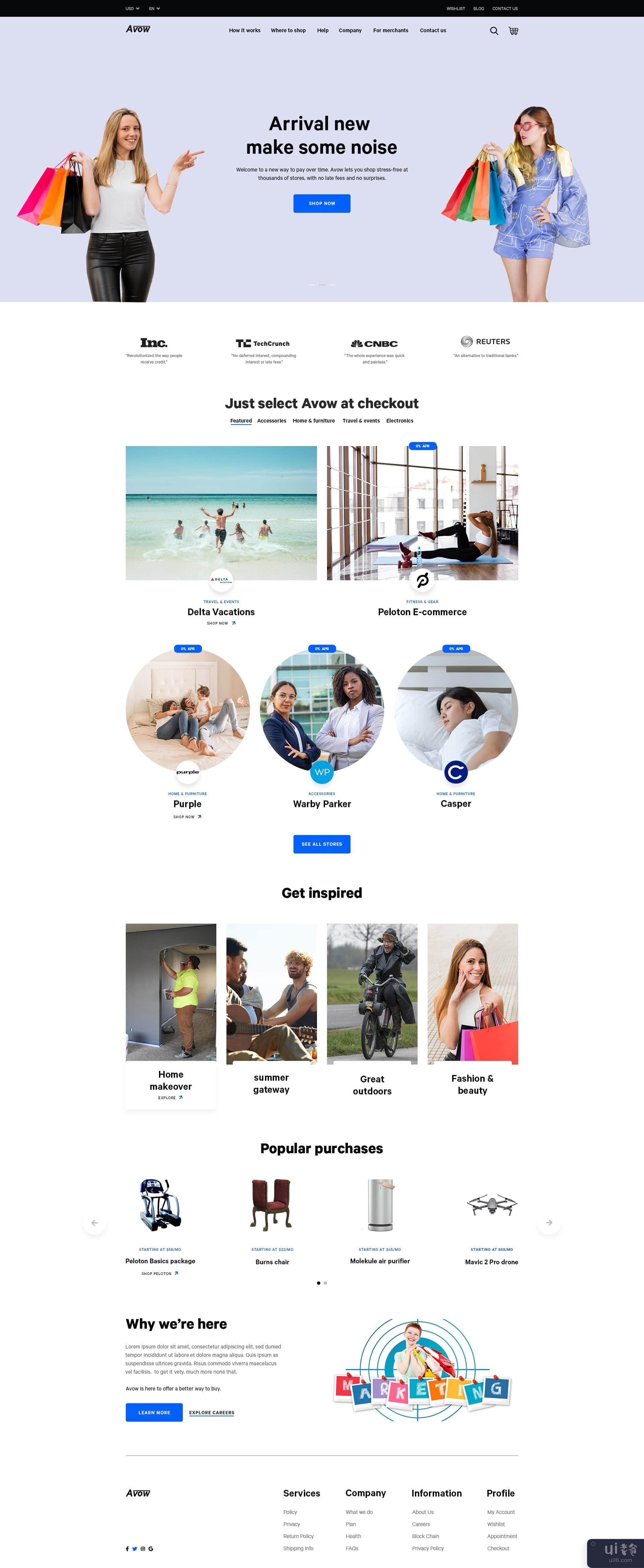 Avow-电子商务多页模板(Avow- eCommerce Multi Pages Templates)插图