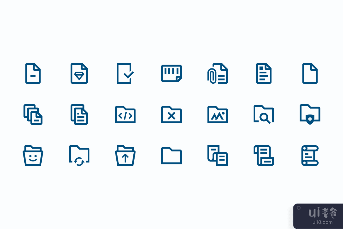 文件和文件夹图标，第 2 卷(Files and Folders icons, vol.2)插图