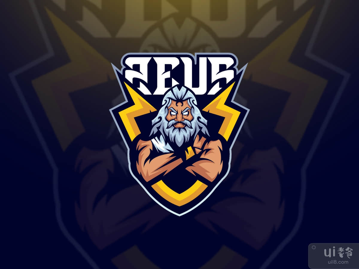 Zeus Esport Mascot Logo Template