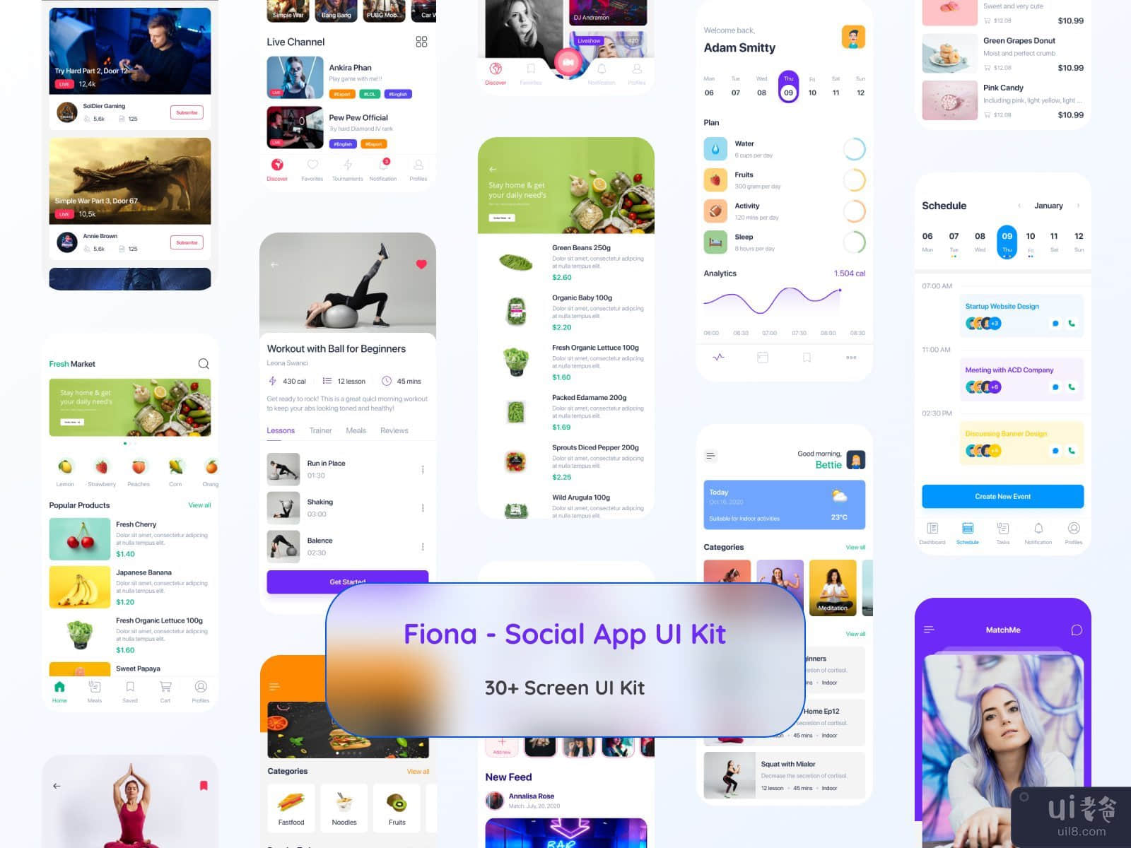 Fiona - Social App UI Kit