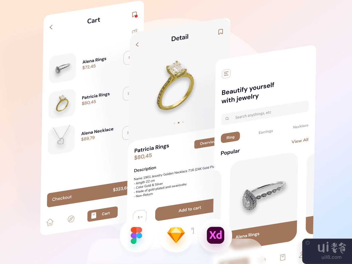 珠宝店流动应用程式(Jewelry Shop Mobile App)插图7