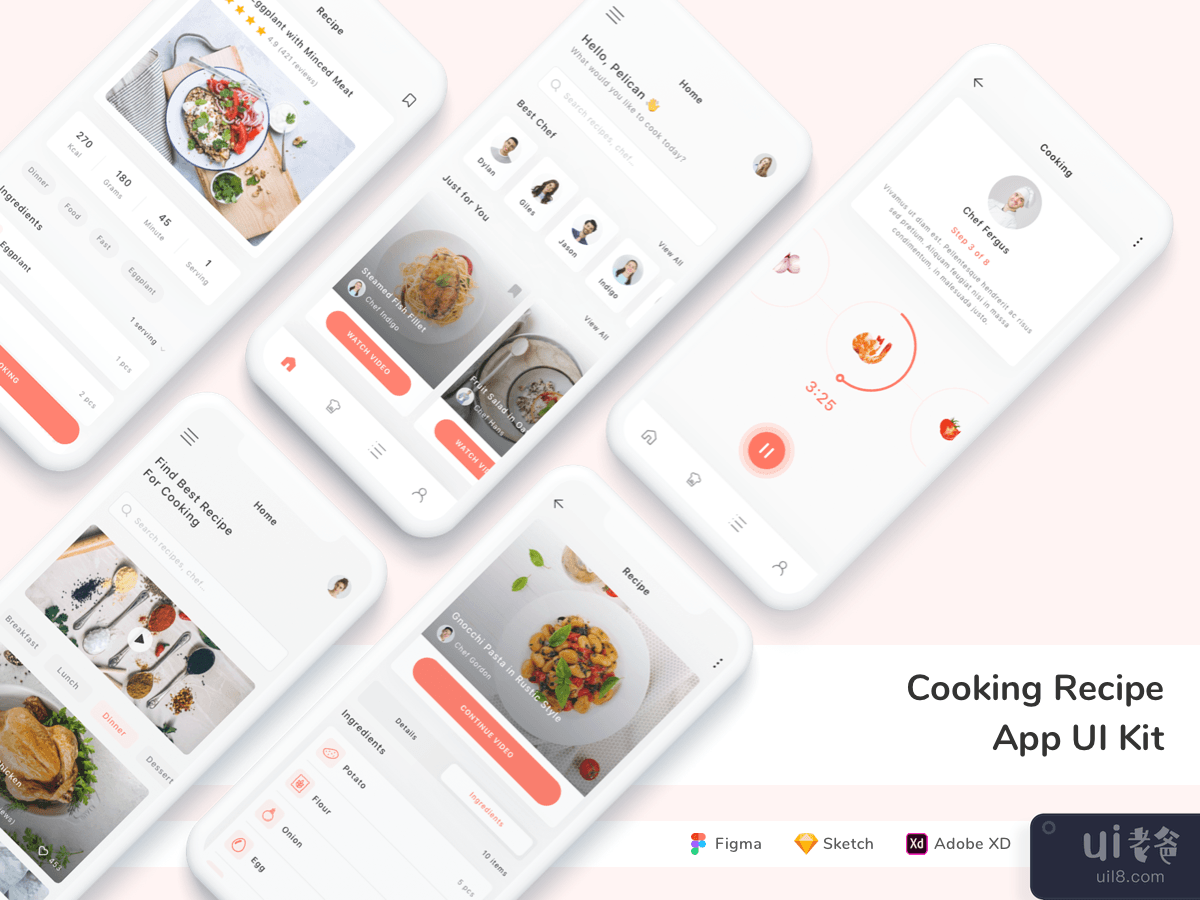 Cooking Recipe App UI Kit