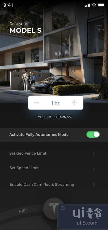 特斯拉 RoboTaxi 应用概念(Tesla RoboTaxi App Concept)插图