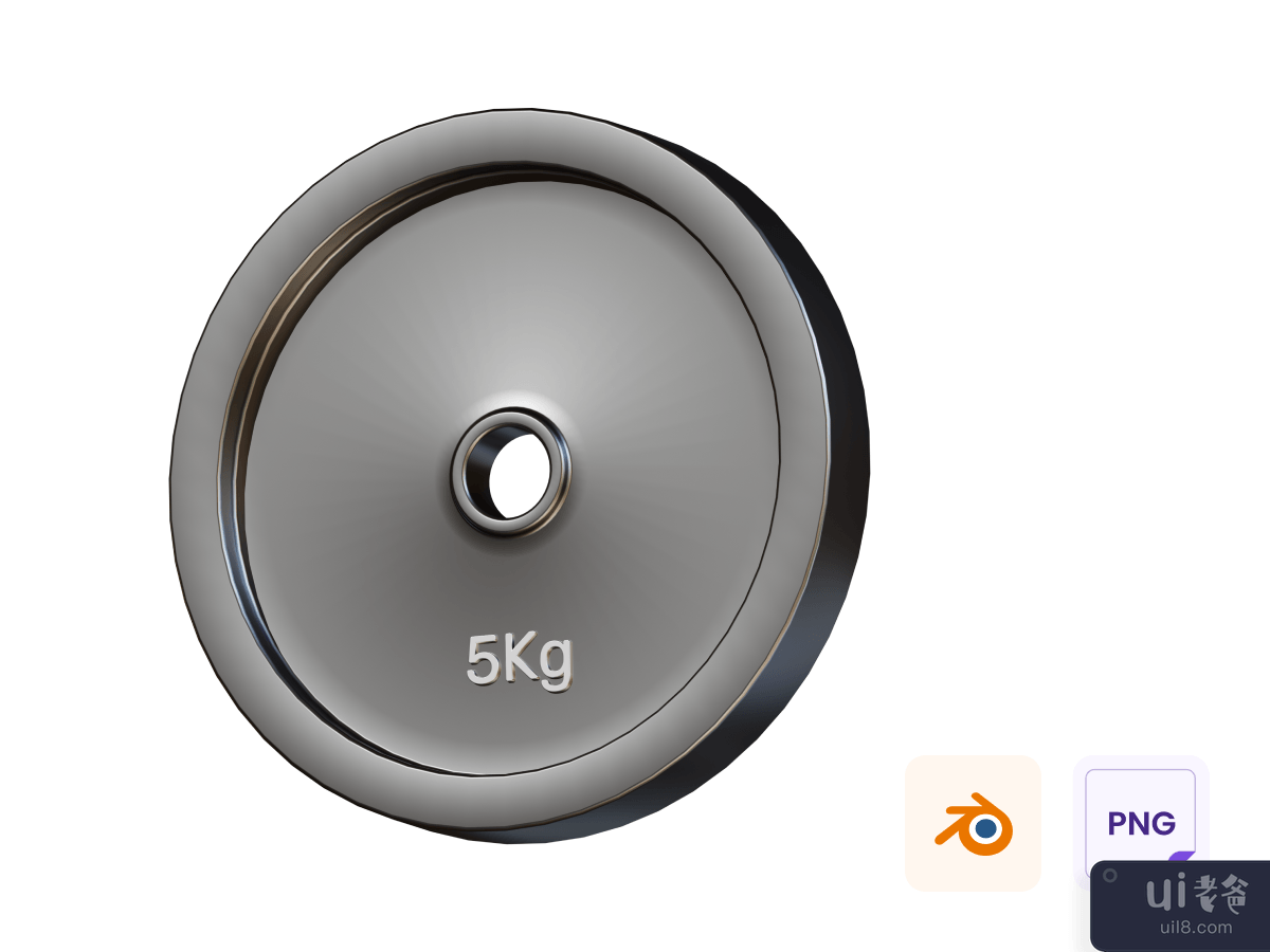 Weight Plates 3D Icon