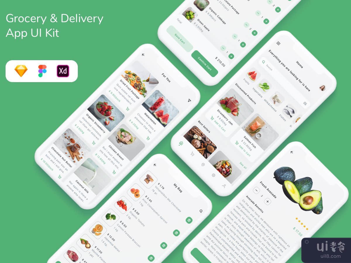 Grocery & Delivery App UI Kit
