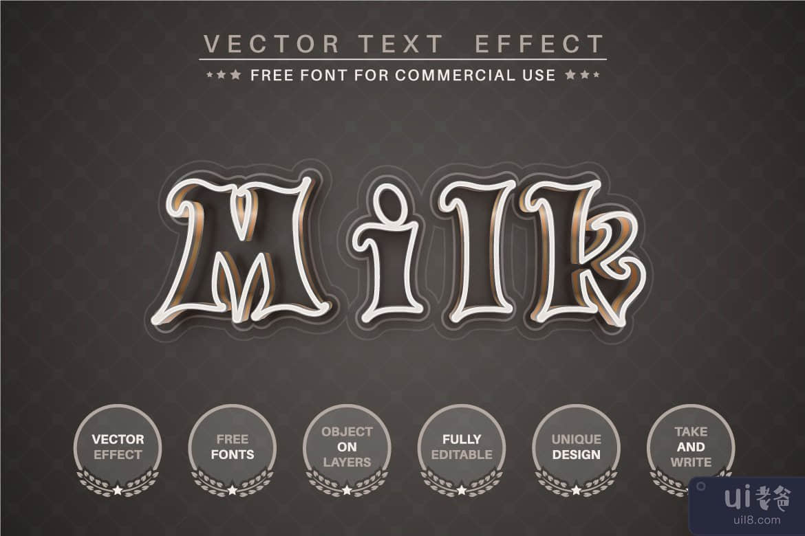 金色针织 - 可编辑文本效果、字体样式(Gold knit -  editable text effect, font style)插图3