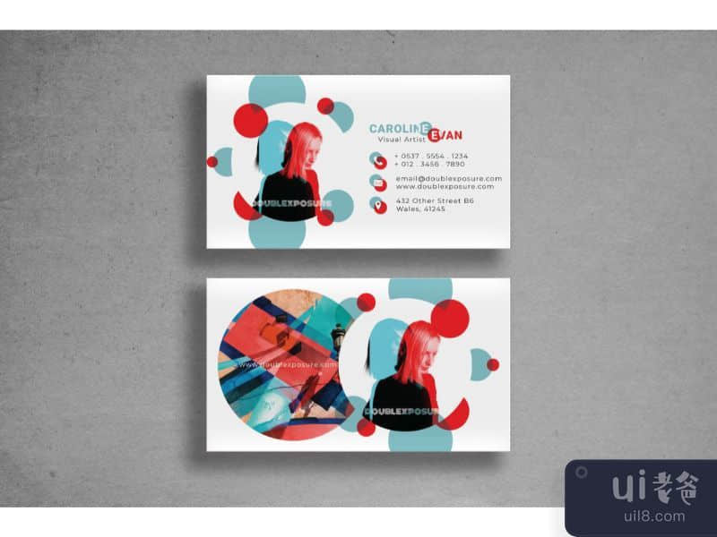 Business Card Colour Exposure Template