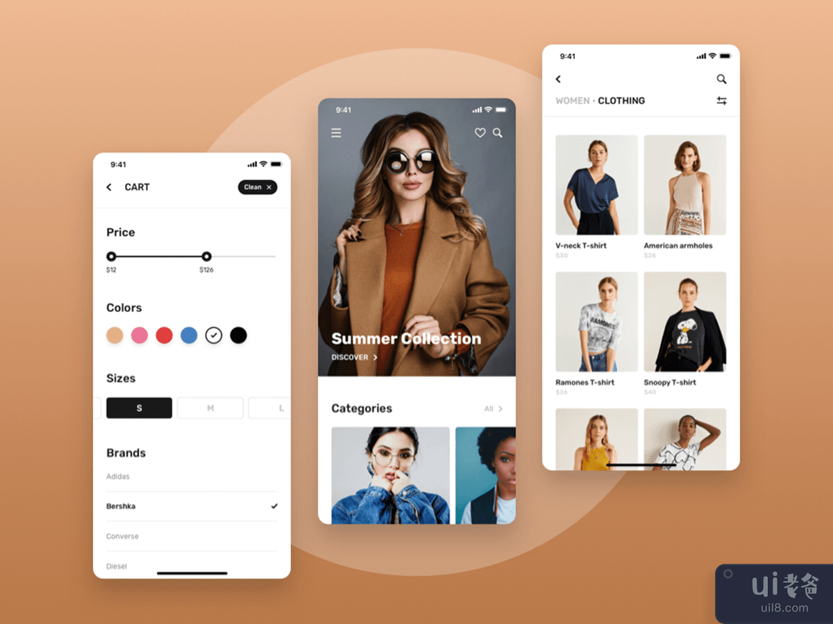 Blume 购物应用程序用户界面(Blume Shopping App UI)插图