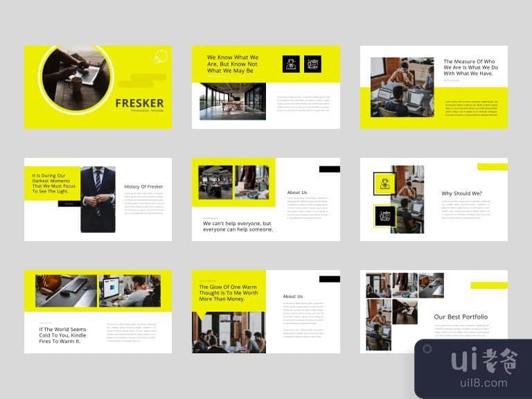 Fresker - PowerPoint演示模板(Fresker - PowerPoint Presentation Template)插图1