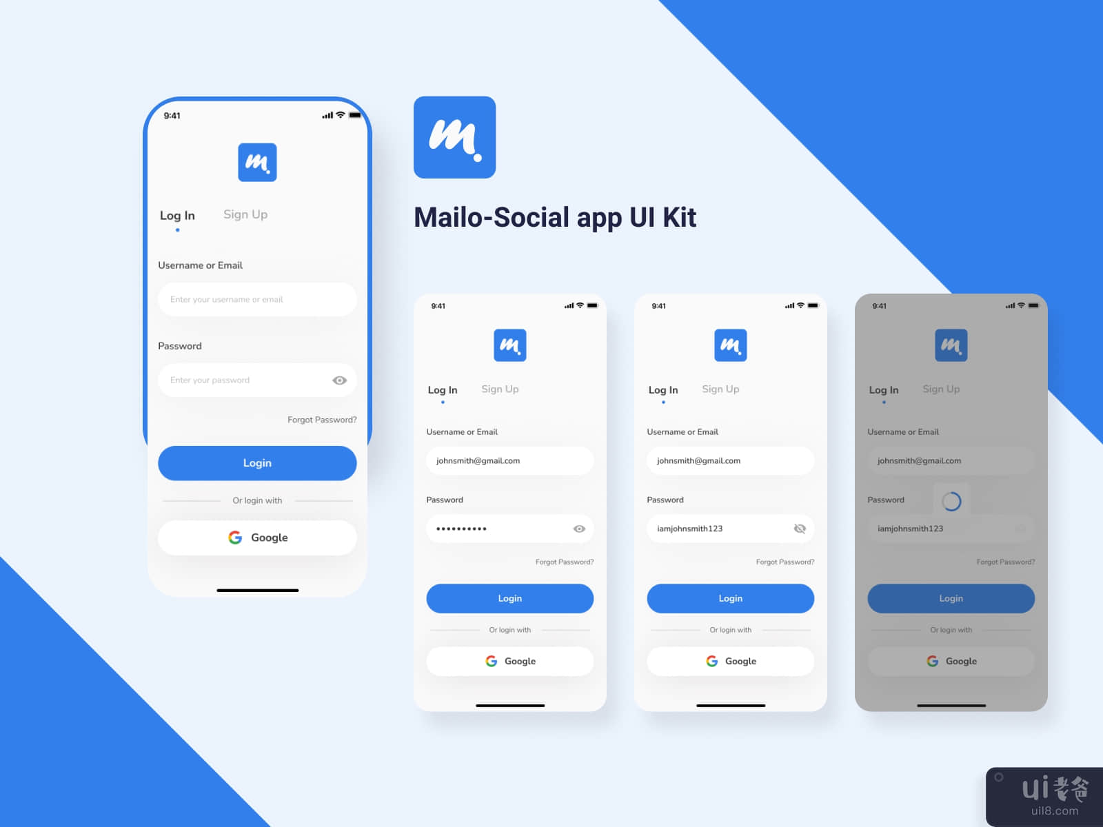 Mailo- Social App Ui Kit#3