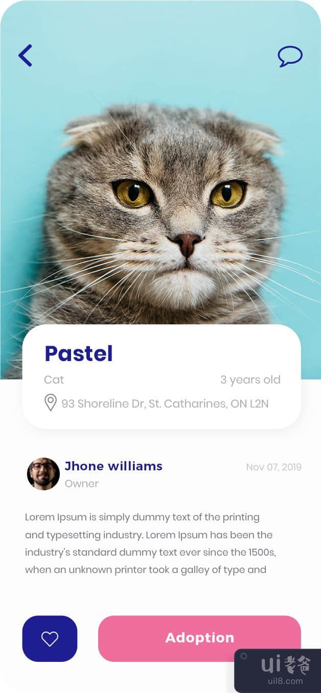 宠物收养应用程序(Pets Adoption app)插图