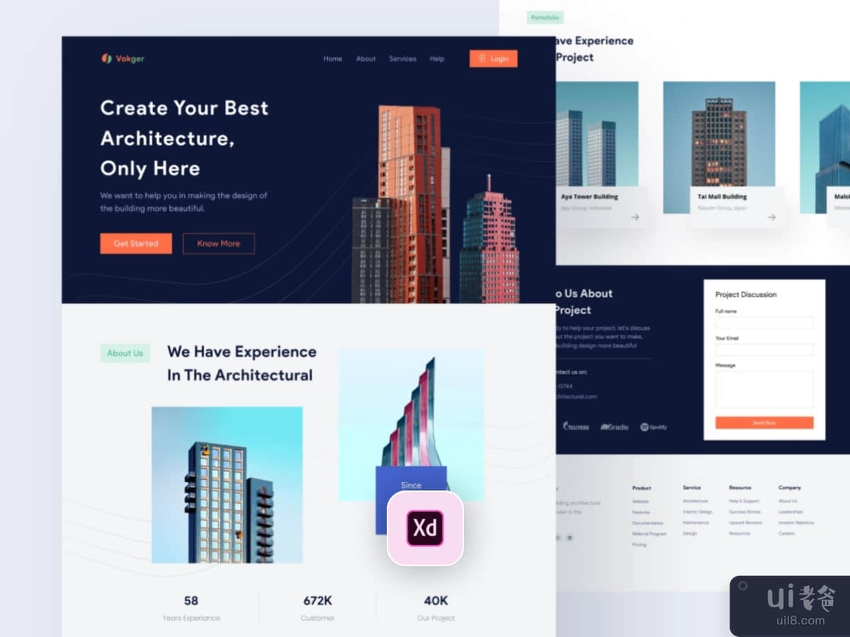 Architecture Agency Landing Page