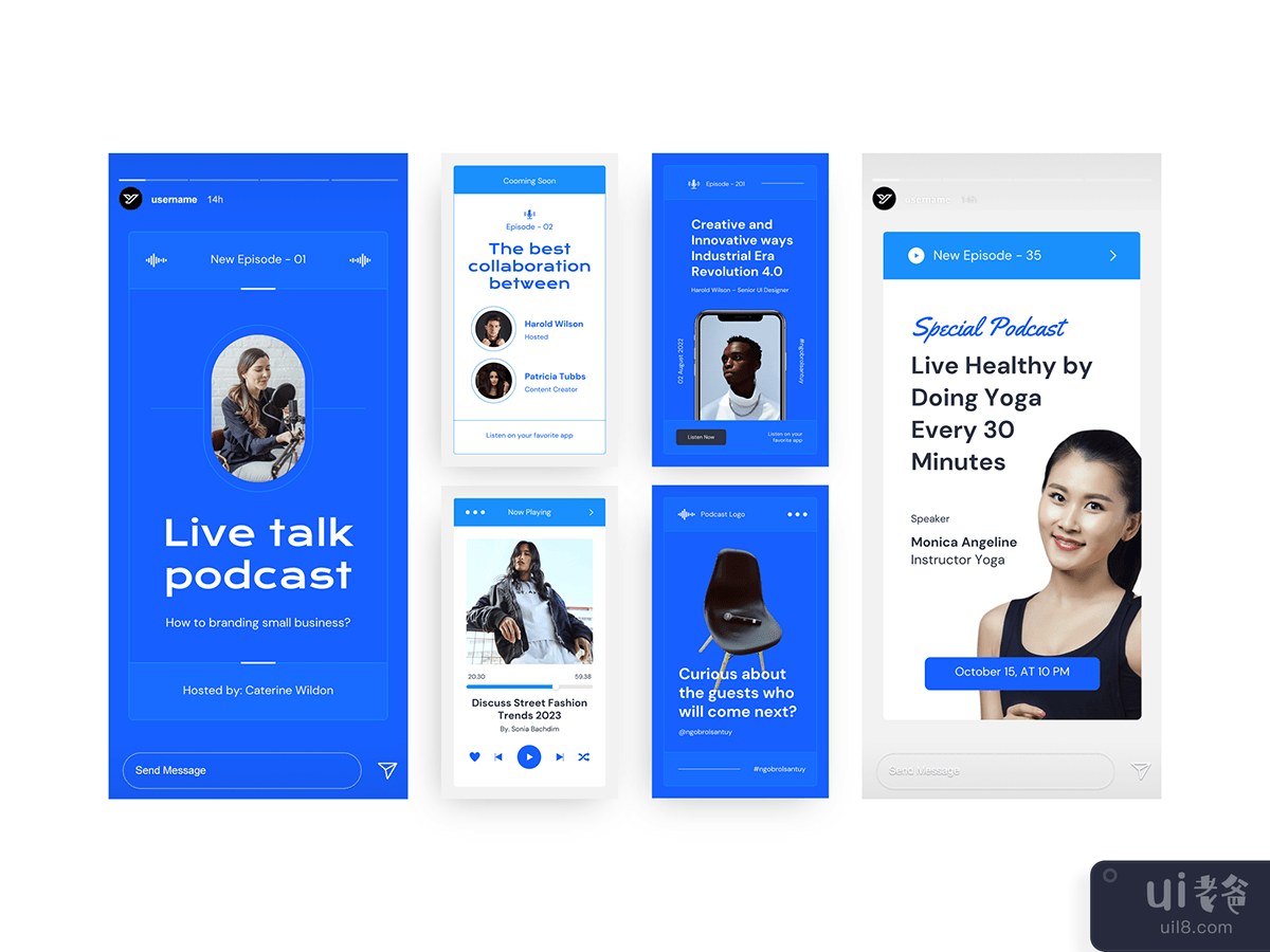 Webel - Podcast Instagram Post and Stories 主题演讲(Webel - Podcast Instagram Post and Stories Keynote)插图