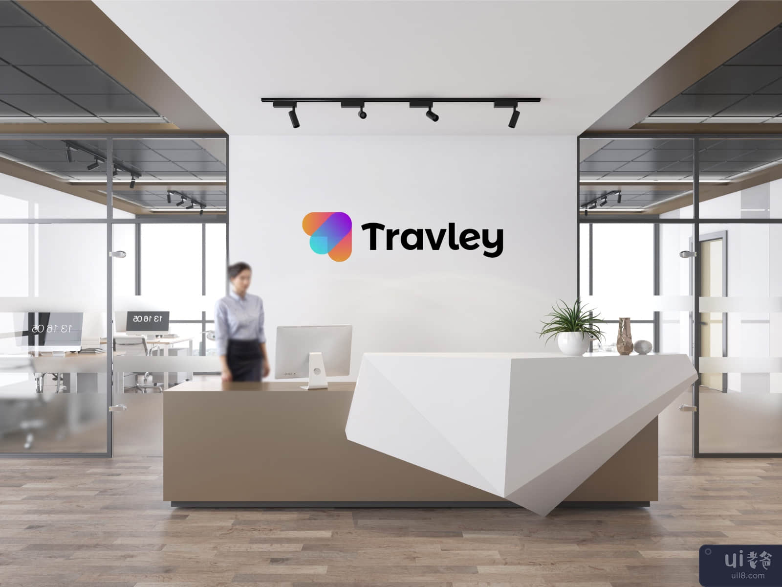 Travley Logo Branding - 旅行社标志设计(Travley Logo Branding - Travel Agency Logo Design)插图6