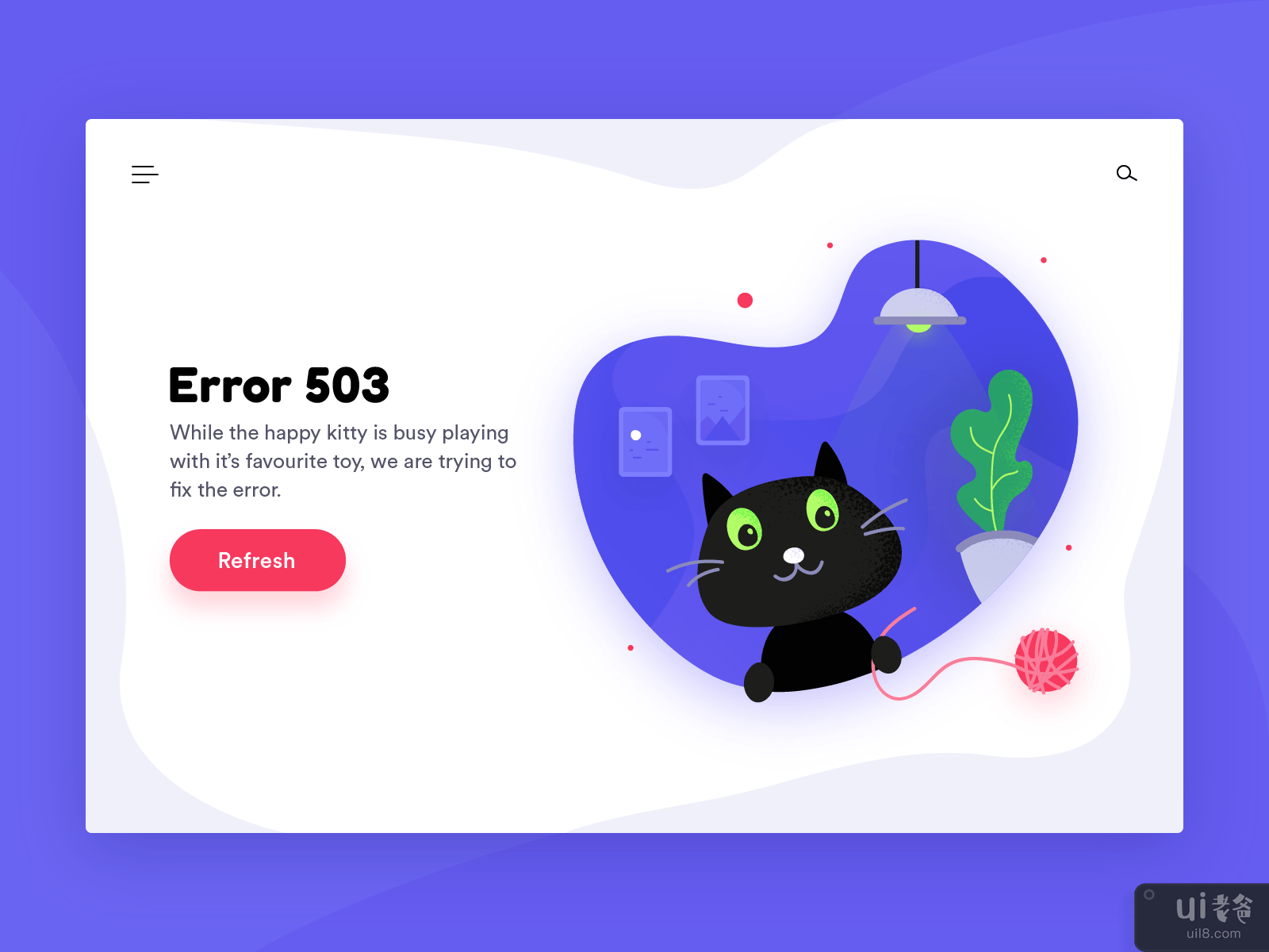 猫图|错误 503 页面(Cat Illustration | Error 503 Page)插图