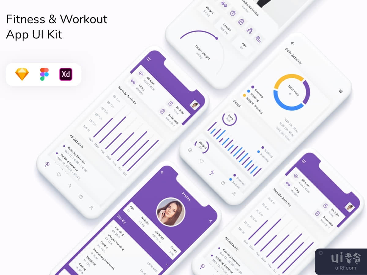 Fitness & Workout App UI Kit