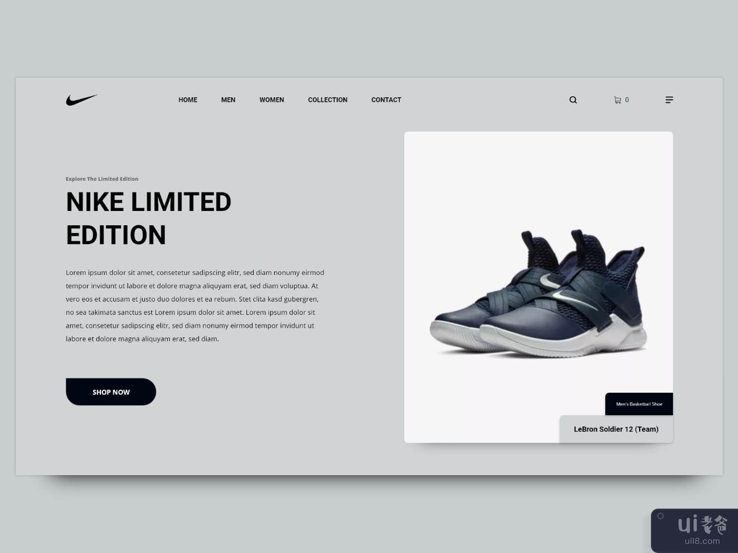 DailyUI #012: E-commerce Single Product Web Design