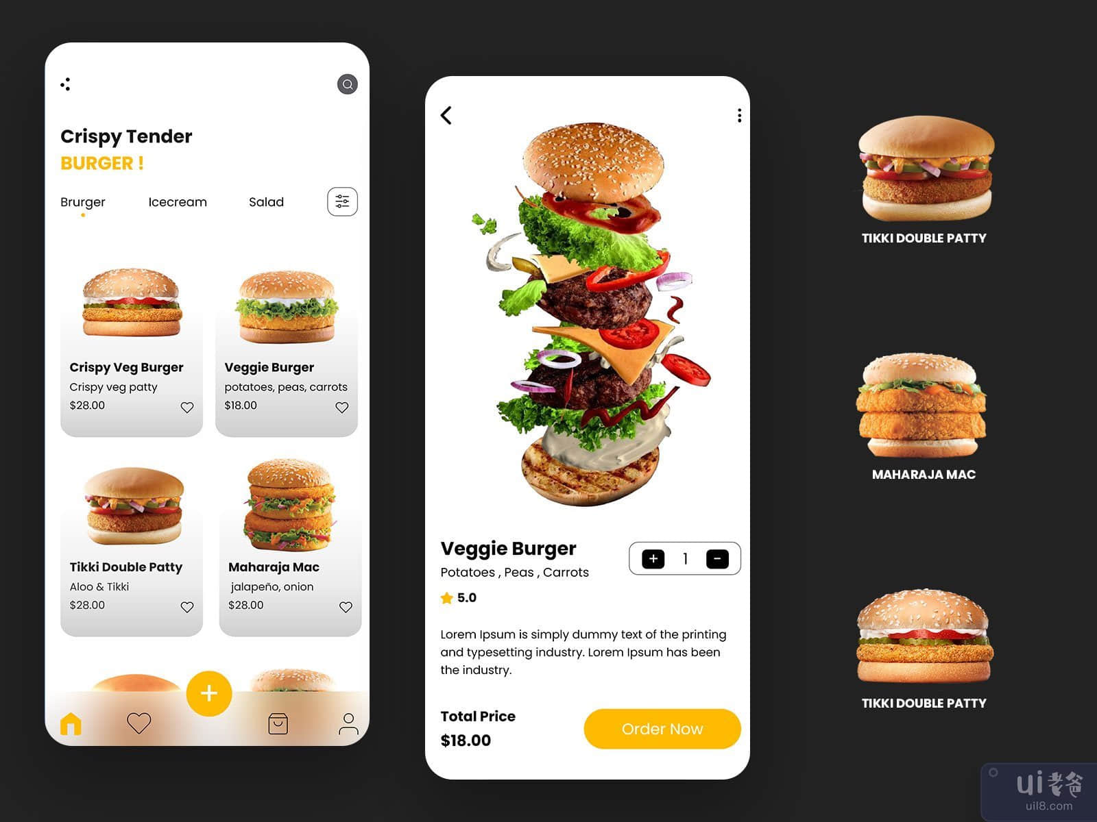 在线食品移动应用程序设计(Online Food Mobile App Design)插图2