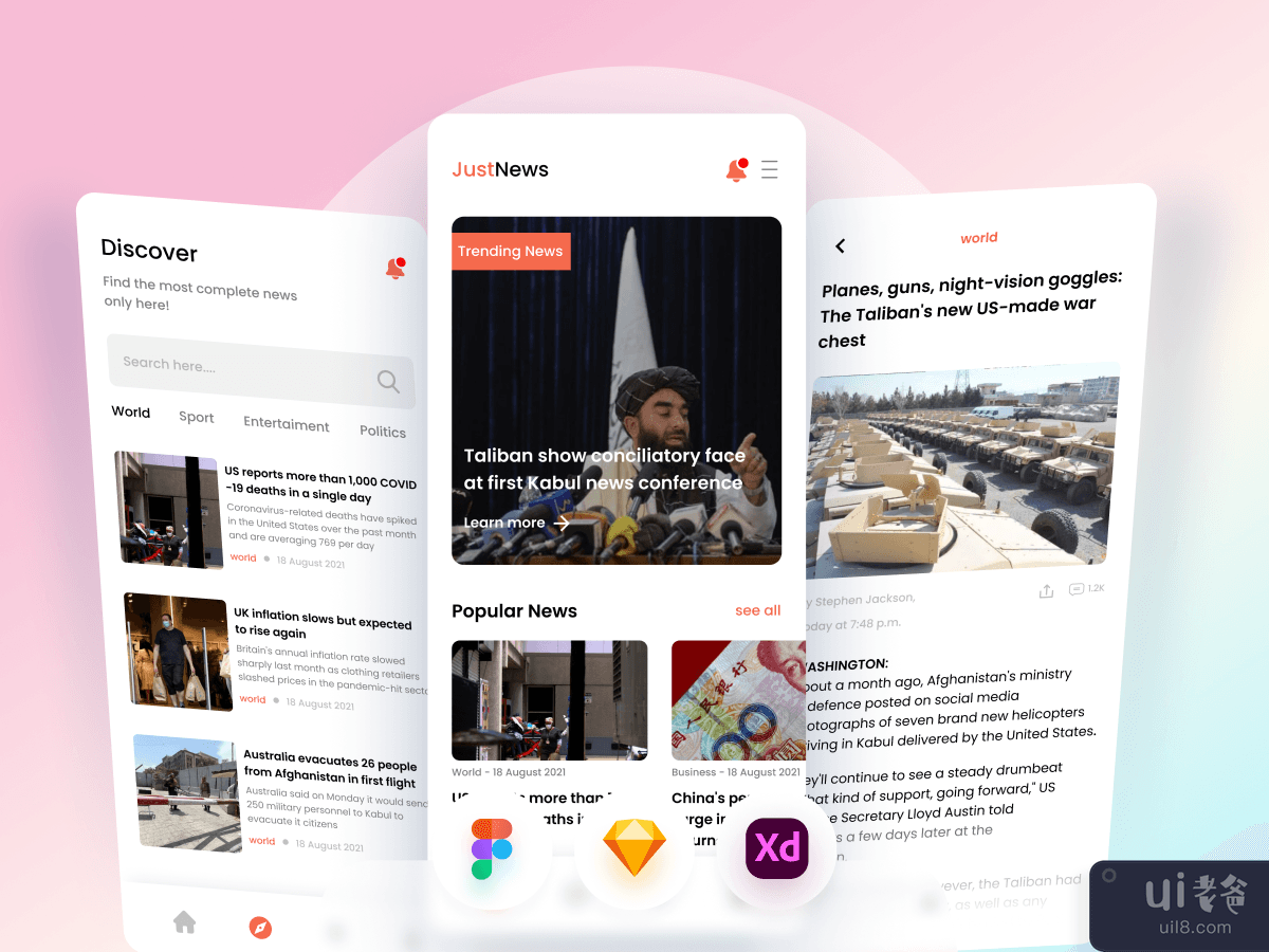 新闻和文章移动应用程序(News And Article Mobile App)插图5