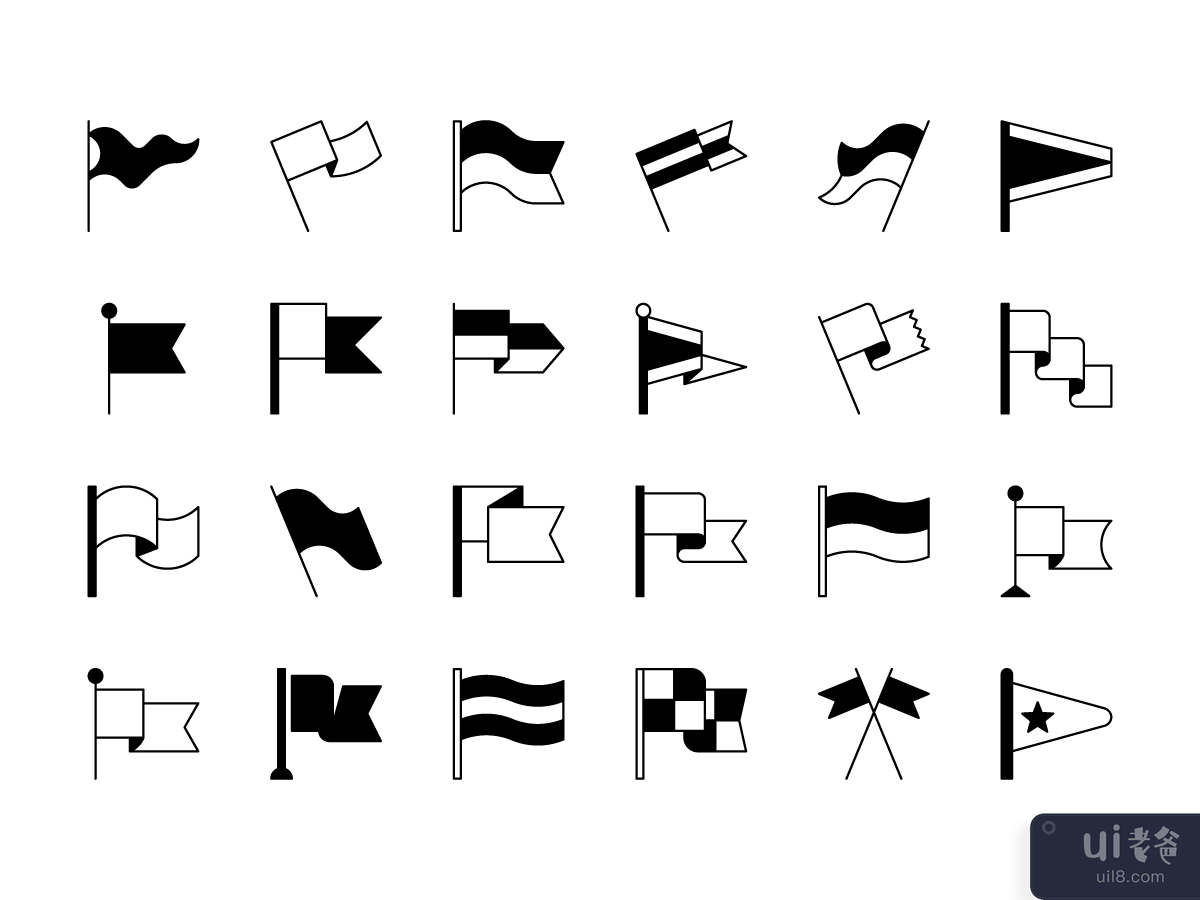 26 Flags icons