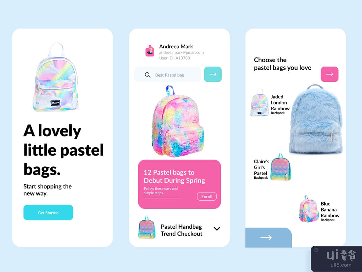 Pastel -Bags Mobile Apps