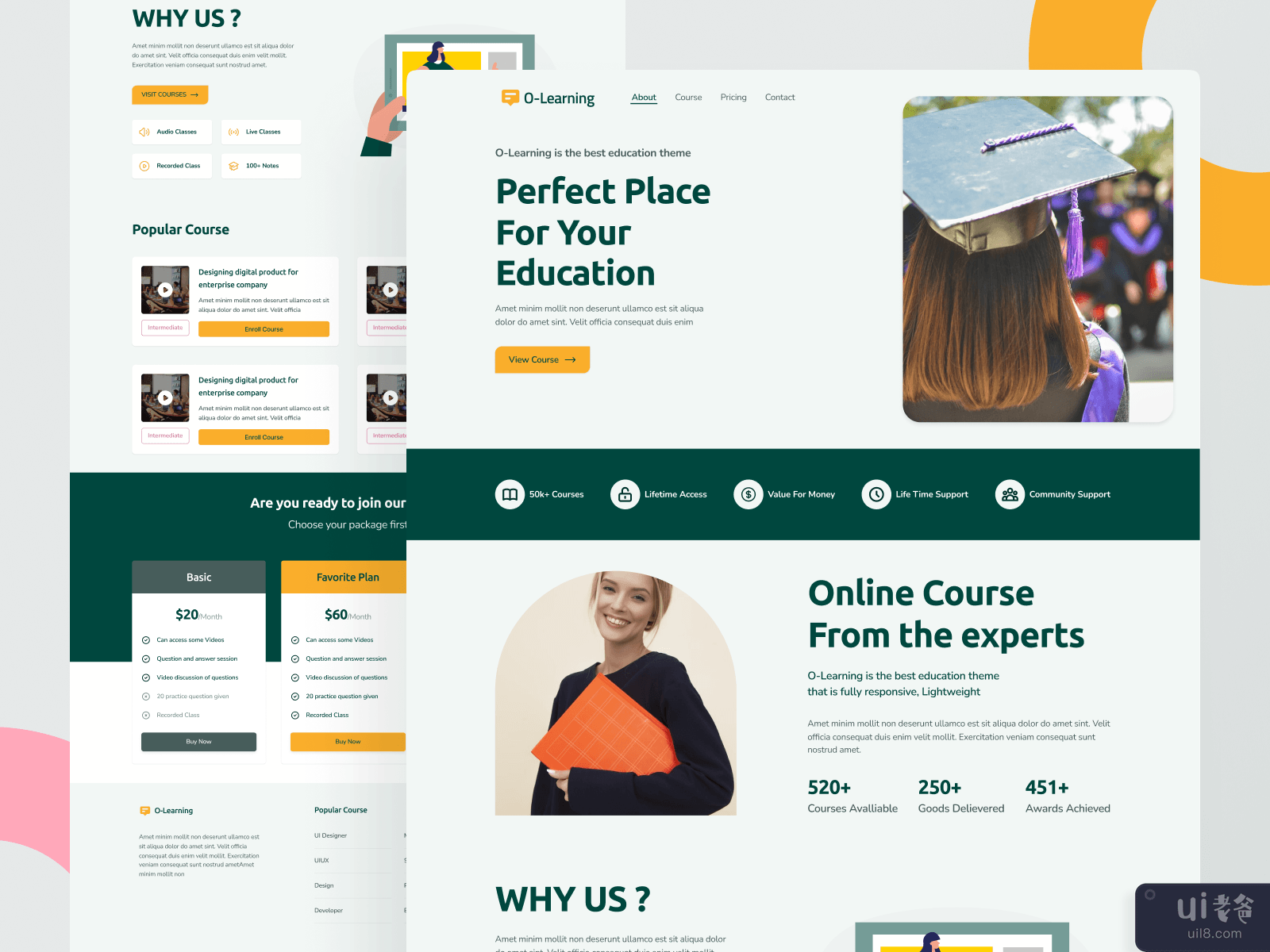 Lentera Online Course Landing Page