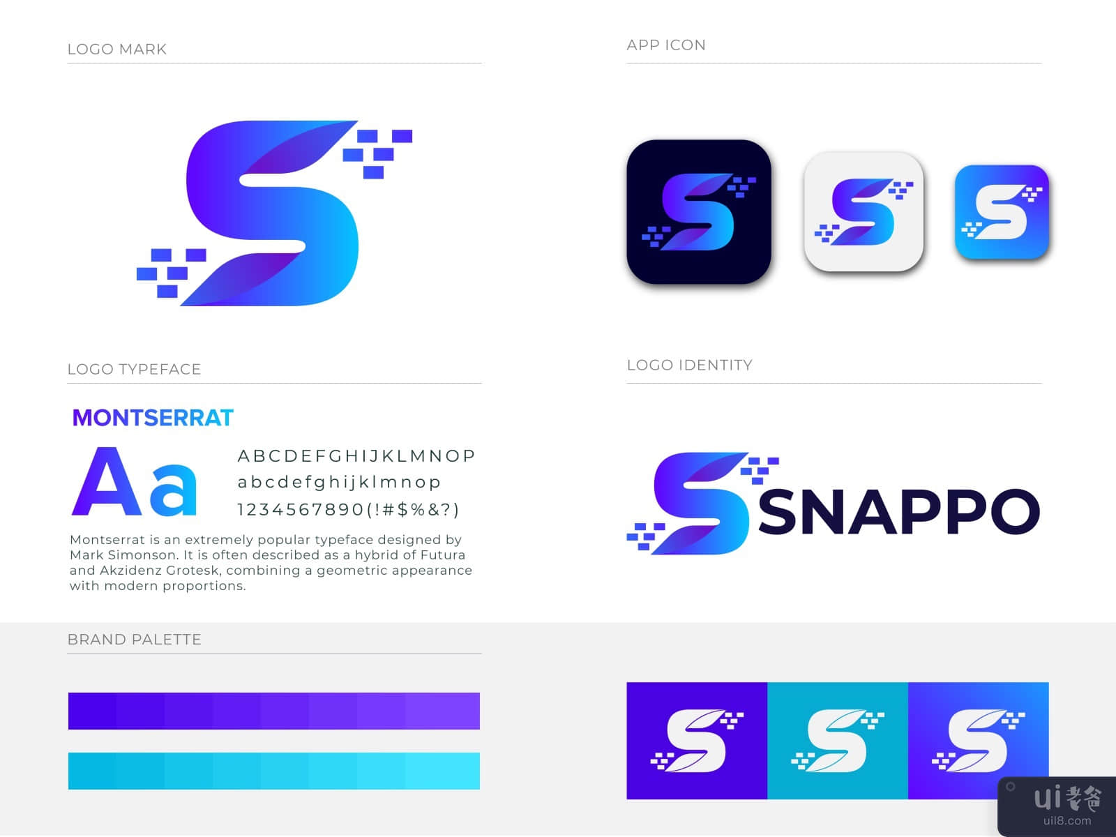 Snappo Logo Branding Design - S Letter Logo