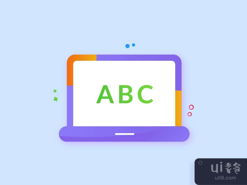 Laptop gradient icon