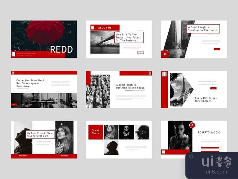 Redd - PowerPoint演示模板(Redd - Powerpoint Presentation Template)插图1