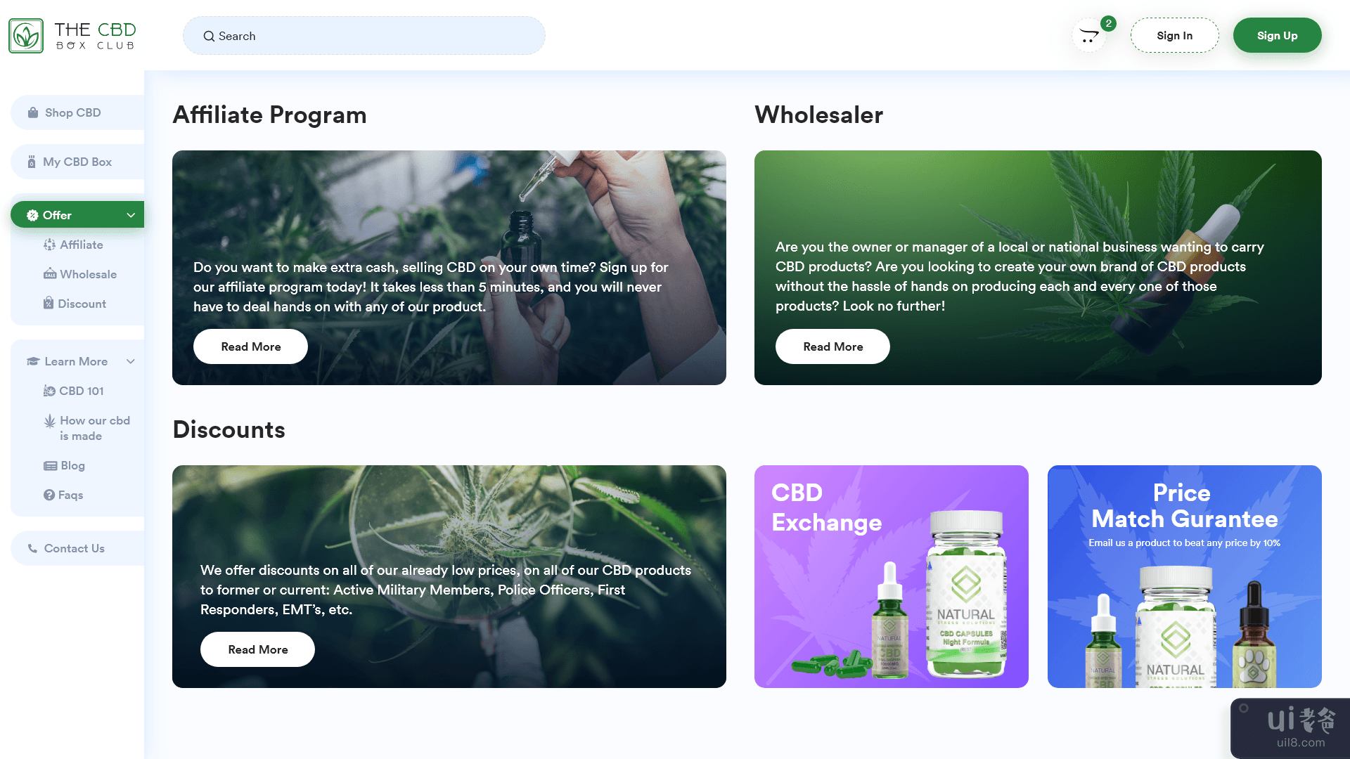 大麻和大麻网站设计(Cannabis & Marijuana Website design)插图
