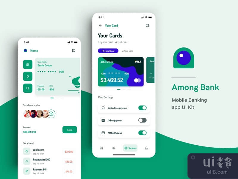 Among Bank - Mobile Banking UI Kit