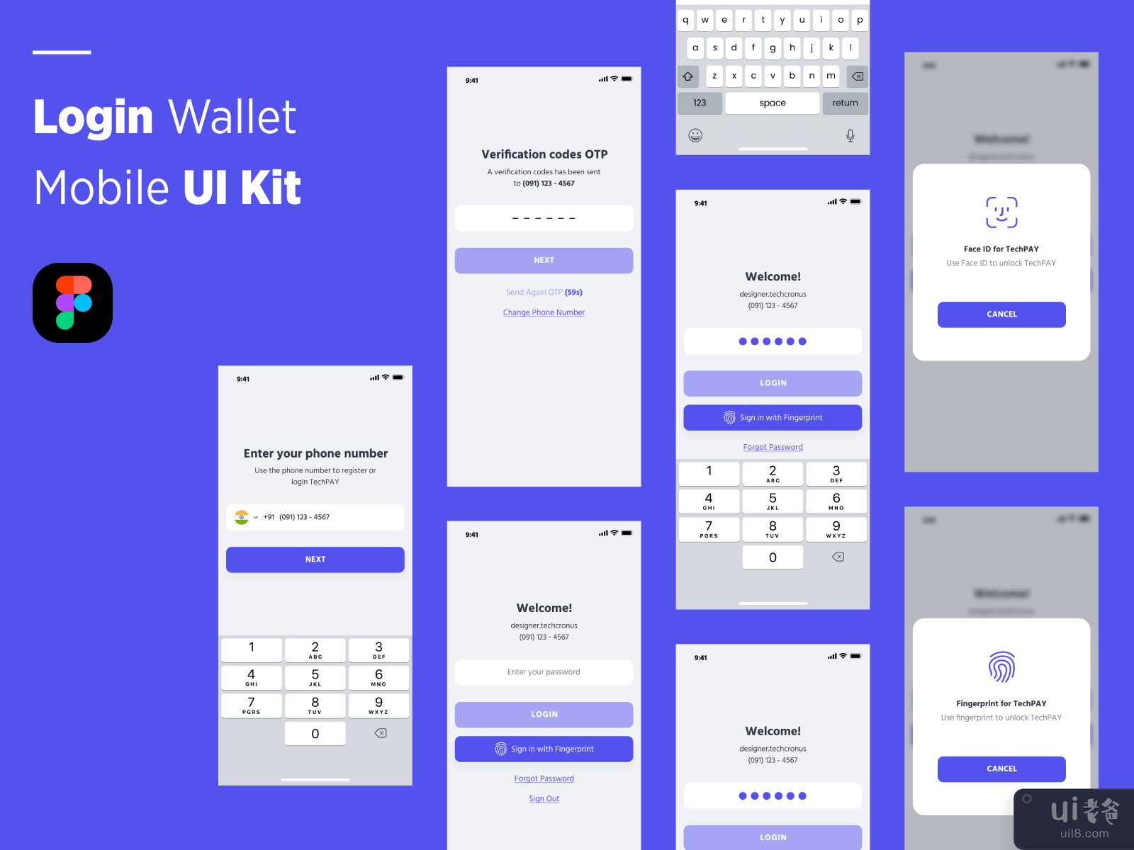 Login Wallet Mobile UI KIT