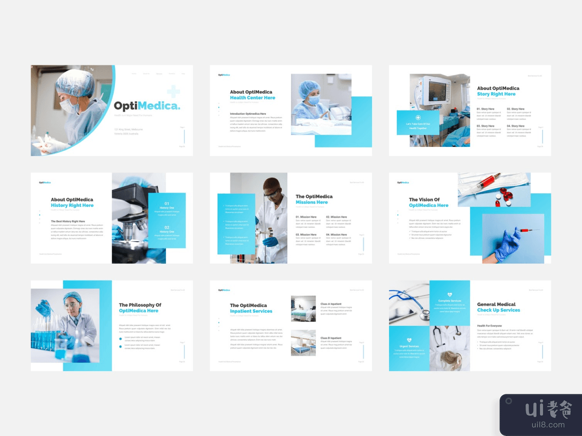 OptiMedica - 健康和医疗演示模板😷(OptiMedica - Health And Medical Presentation Template 😷)插图3