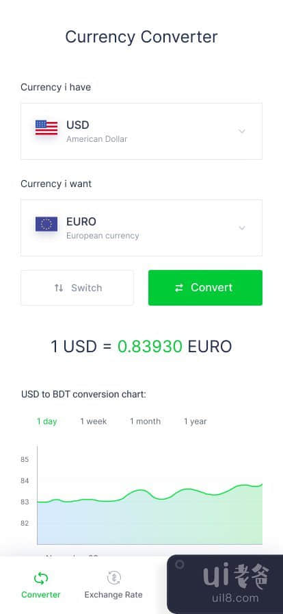 实时货币转换器 iOS 应用程序(Live Currency Converter iOS App)插图3