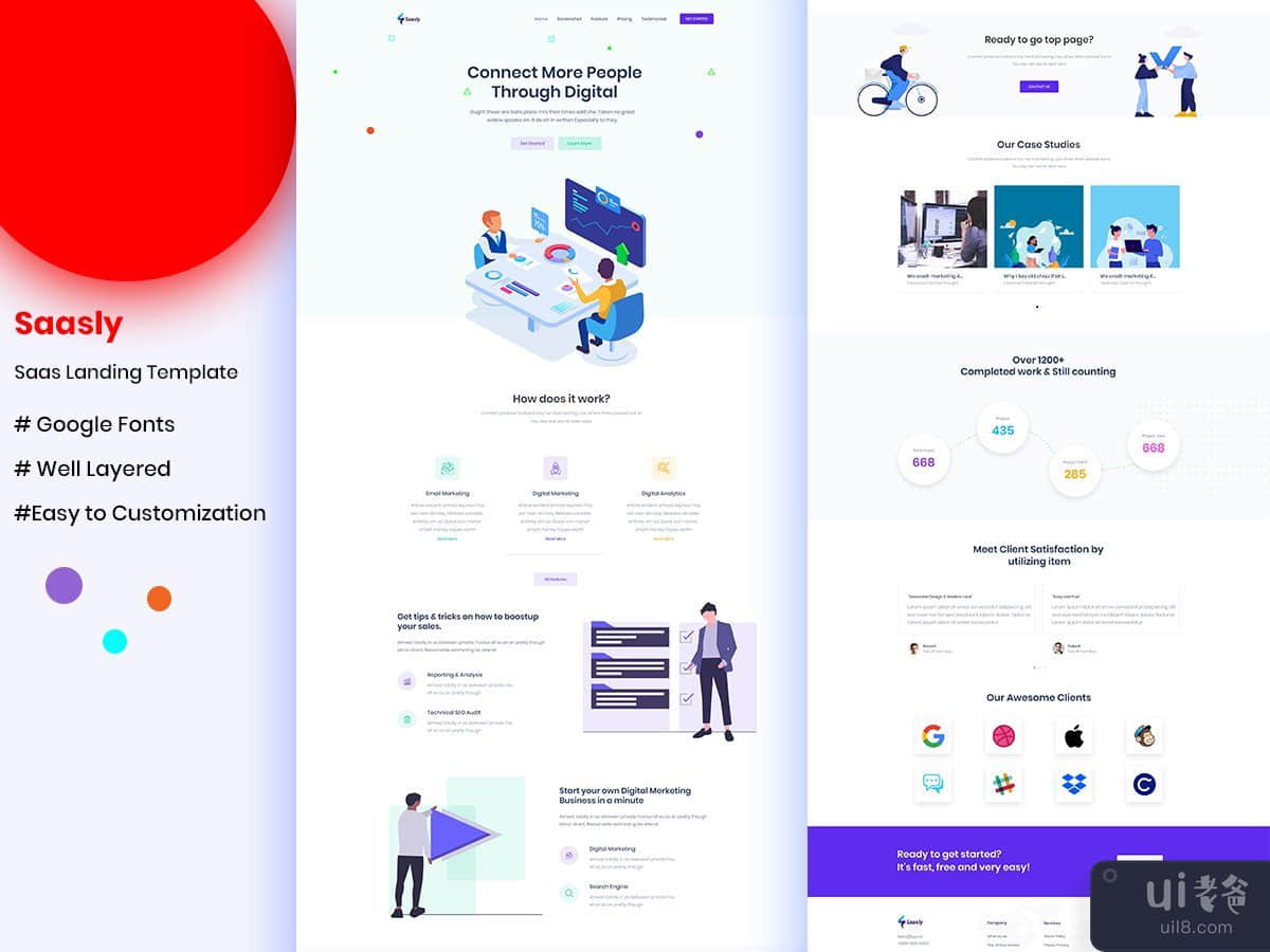 Saasly Version 02 - Saas Landing Template