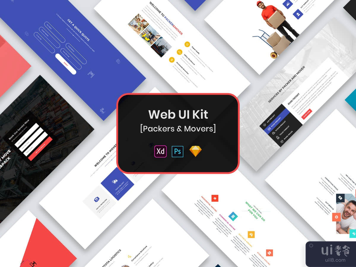 Packers & Movers Web UI Kit