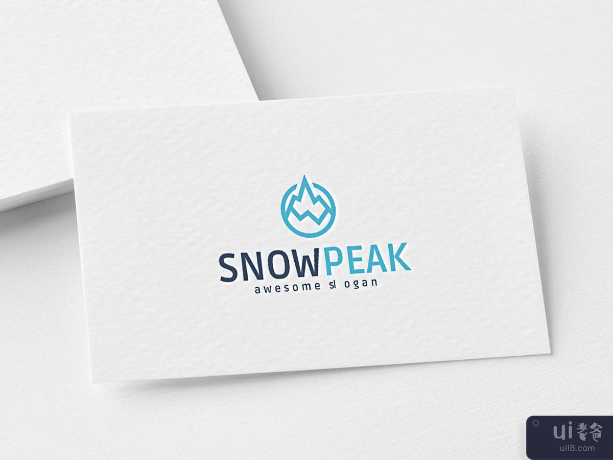 Snow Peak logo template
