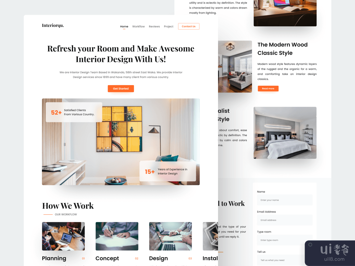 Interior Design Studio Landing Page