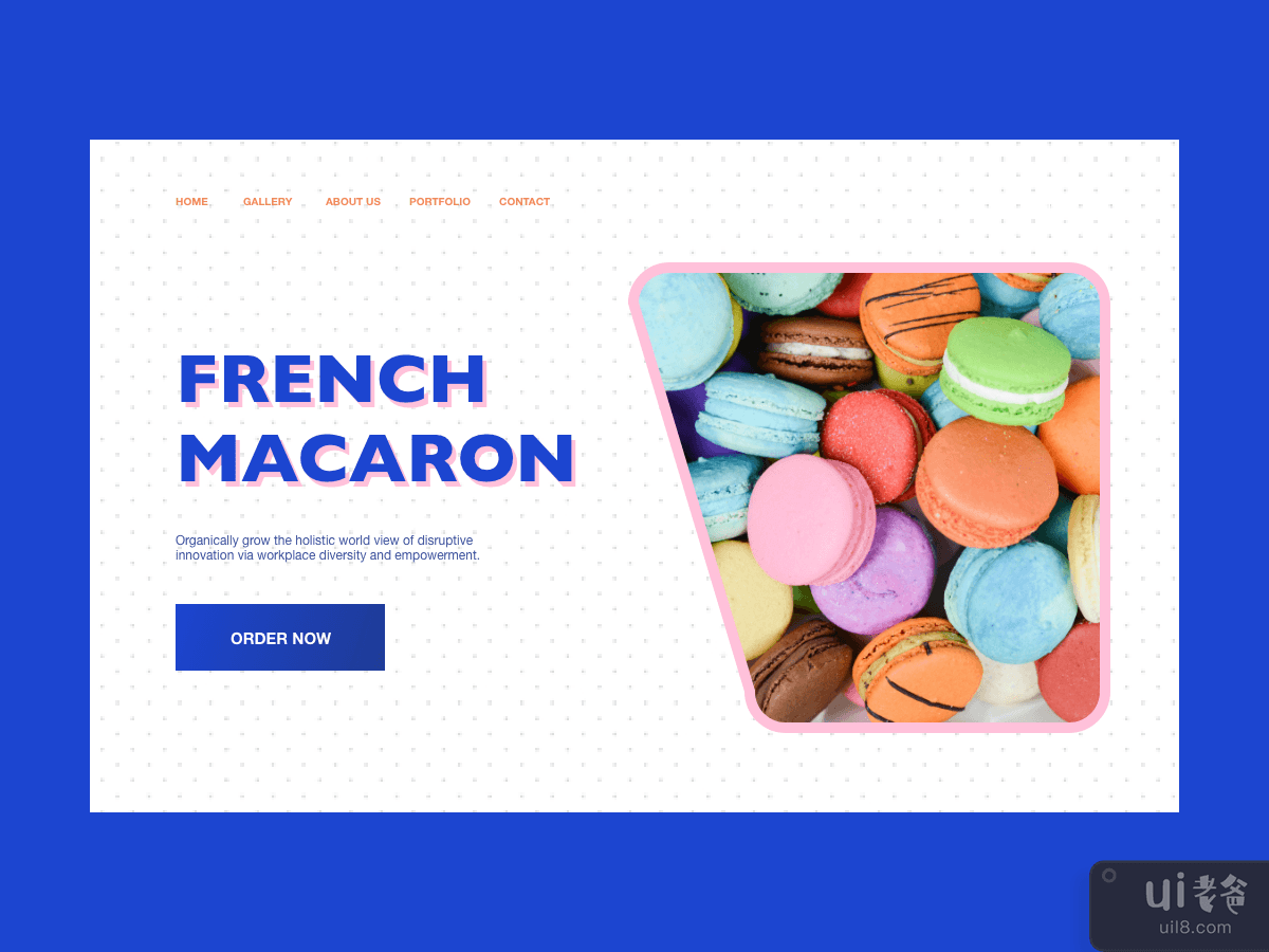 Website Header Macaron