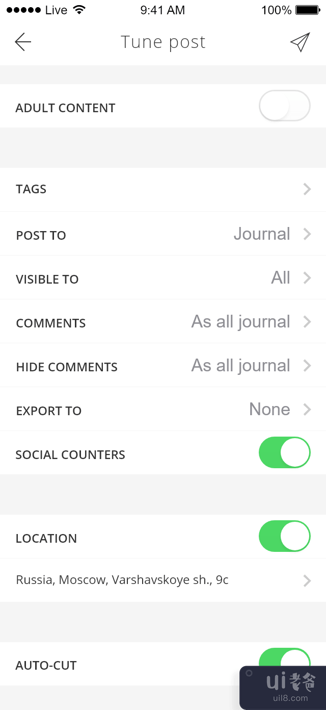 Live Journal App UI 工具包(Live Journal App UI Kit)插图9