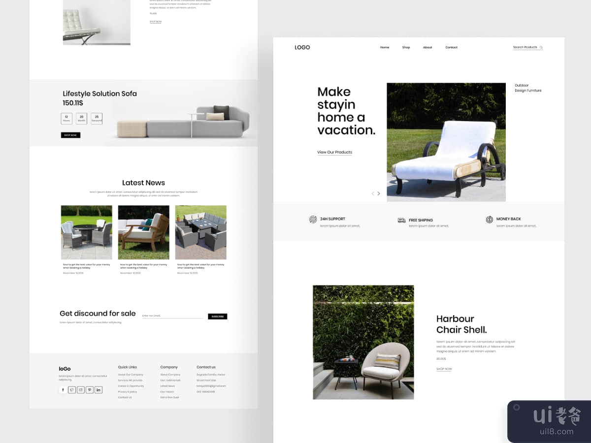 Furniture Landing Page