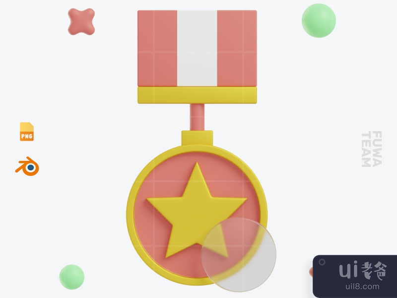 Medal - 3D School Icon Pack (front)