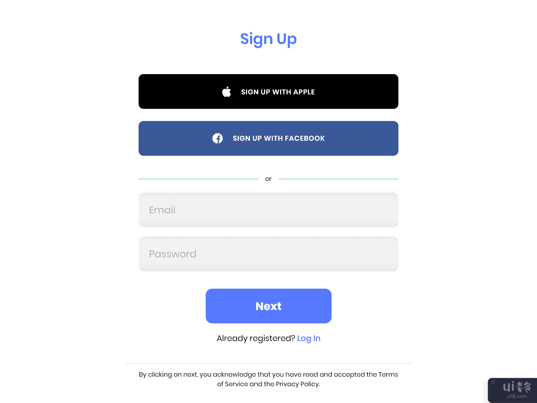 网页标志 UI 设计(Web Sign UI Design)插图