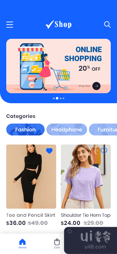 购物电商应用(Shopping E-Commerce App)插图1