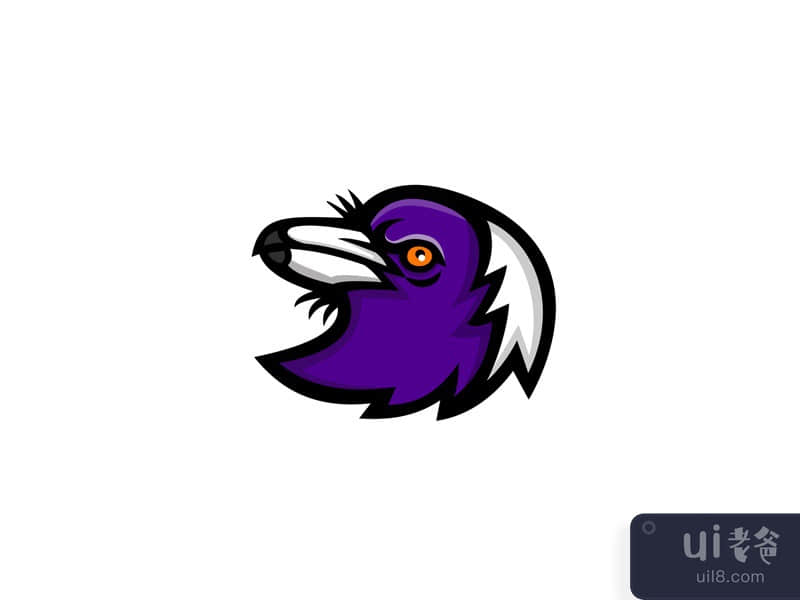 Australian Magpie Head Mascot