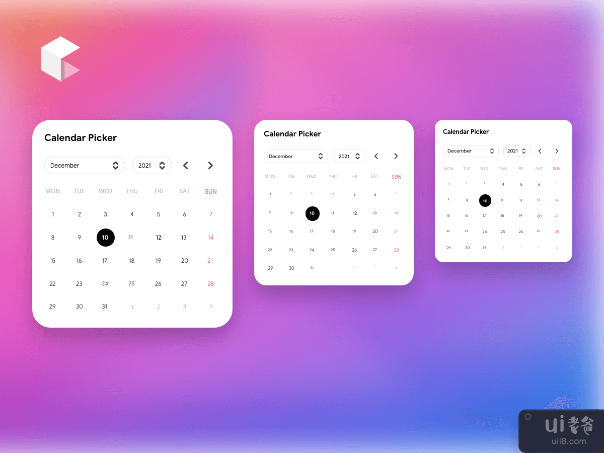 日历选择器(Calendar Picker)插图